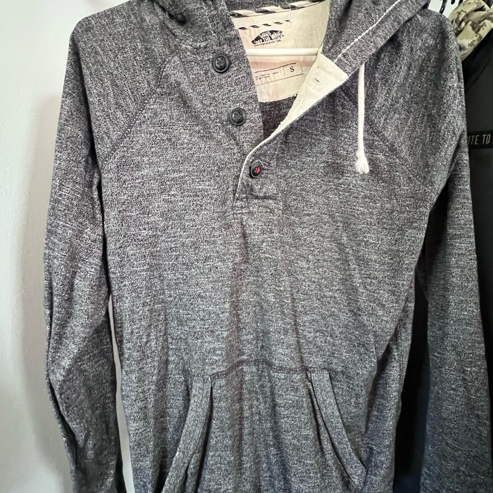 Vans Men's Gray Hoodie Shirt